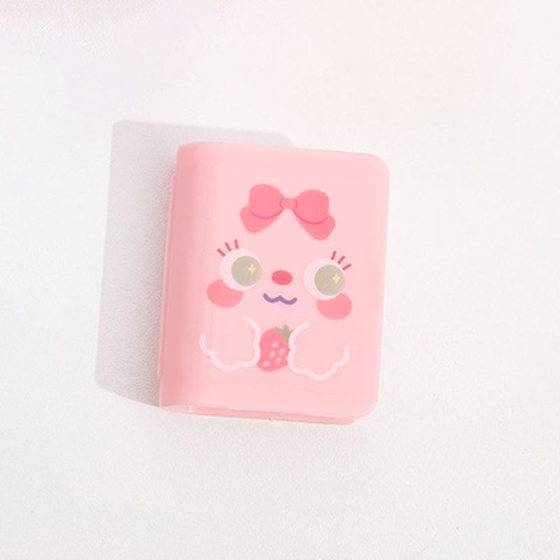 1pc Eraser Scrunchie For 2pcs Stationery Book Shaped Scrunchie Multifunction Creative Gift