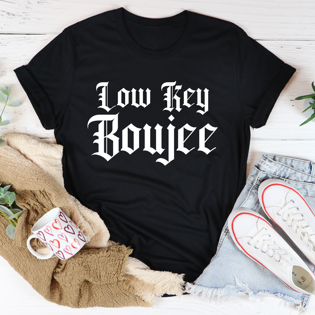 Graphic T-shirt in black with oversized gothic logo text print on the front