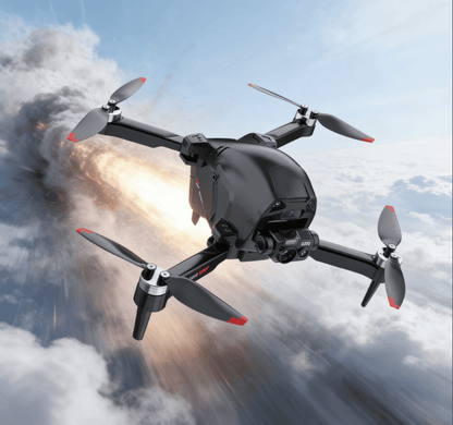 CS16-Dual Camera-4K HD Camera Drone, equipped with a 3-axis gimbal, GPS automatic return, foldable quadcopter, suitable for adults - long battery life, follow mode