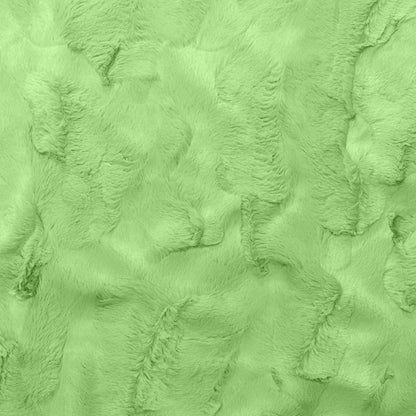 Lime green faux fur fabric texture for bean bag chair