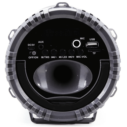 Emerson Portable Bluetooth Speaker with LED Lighting and Carrying Strap