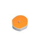 Single scrub head attachment with orange pad and gray base