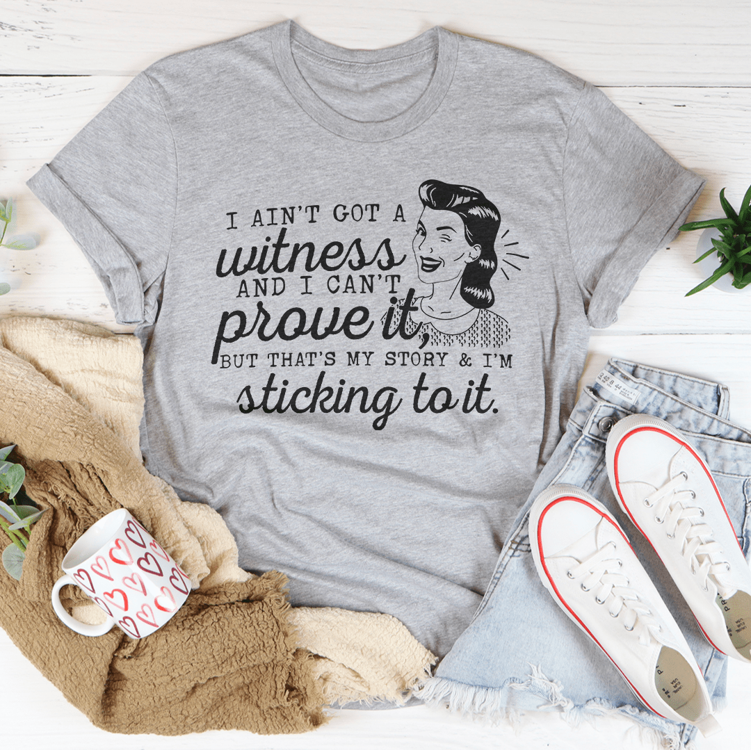Heather gray T-shirt, crew neck, short sleeves, woman face graphic slogan front