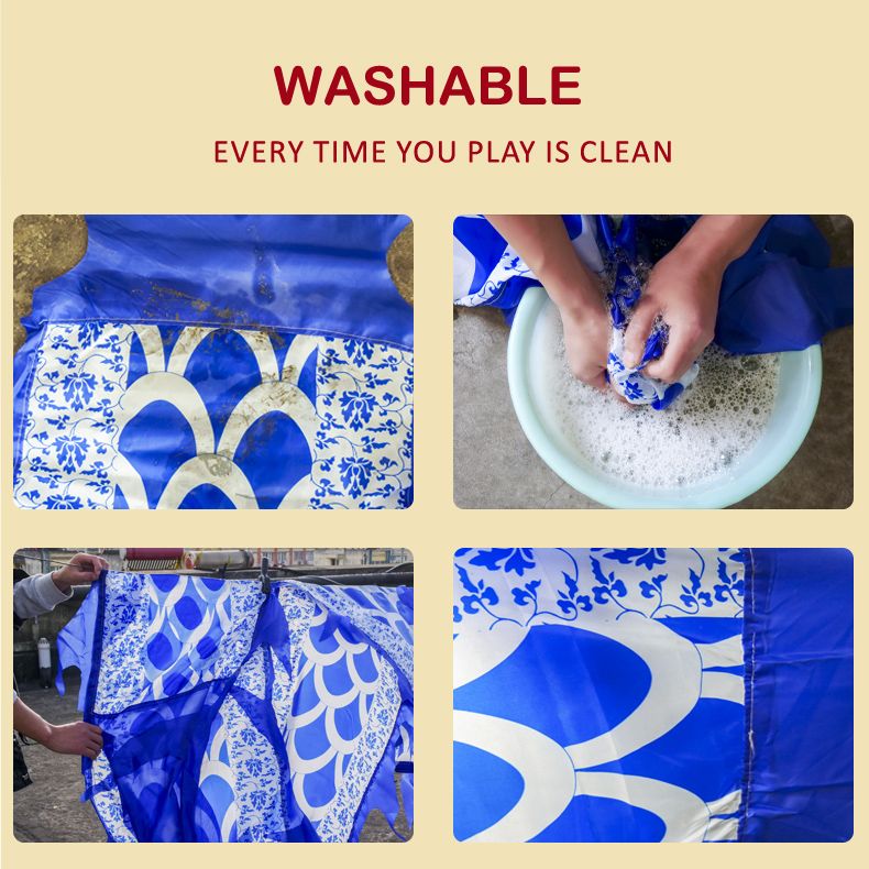 19.6ft Washable Silk-like Dragon Poi for Kids & Adults, 6 meters of Outdoor Flinging Fitness Dance with 3D Rainbow Color Dragon Ribbon Streamer Set