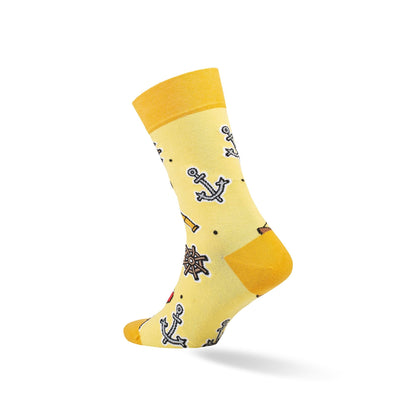 Colorful Funny Combed Cotton Crew Socks