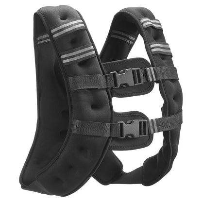 Weighted Vest, 16 lbs Weight Vest with Reflective Stripe, Adjustable Buckle Body Weight Vest for Men Women, Workout Equipment for Strength Training, Running, Jogging, Fitness, and Weight Loss