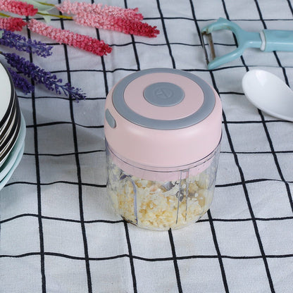 Mini Electric Garlic Chopper Ginger Chopper with 8.45OZ Capacity Cordless Garlic Mincer Food Chopper