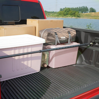 VEVOR Cargo Bar, Truck Bed Bar Adjustable from 40" to 73", Heavy-duty Steel Cargo Stabilizer Bar with 220 lbs Capacity, Truck Load Bar Stop Sliding for Pickup Truck Bed, SUV, Minitruck