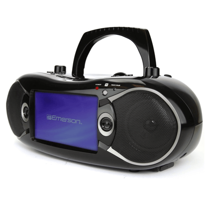 Emerson 7" Bluetooth DVD Boombox with AMFM Radio & Stereo Speakers