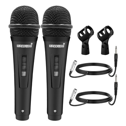 5 Core Microphone XLR Dynamic Mic Karaoke Singing Handheld Microfono Wired Professional Unidirectional 1/4 Plug In Cord Connection for Vocal DJ Music - PM 816