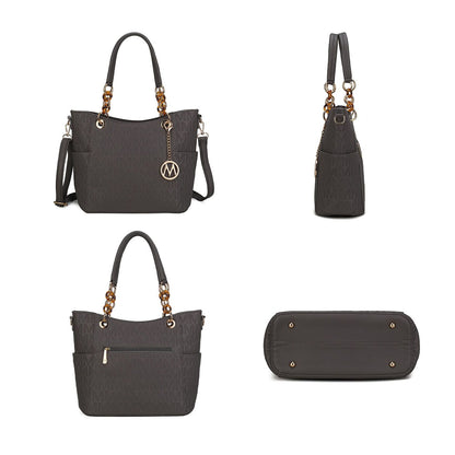 MKF Collection Rylee Vegan Leather Women Tote Handbag by Mia k