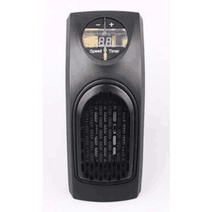 Cool-touch digital space heater front view with control display and vent