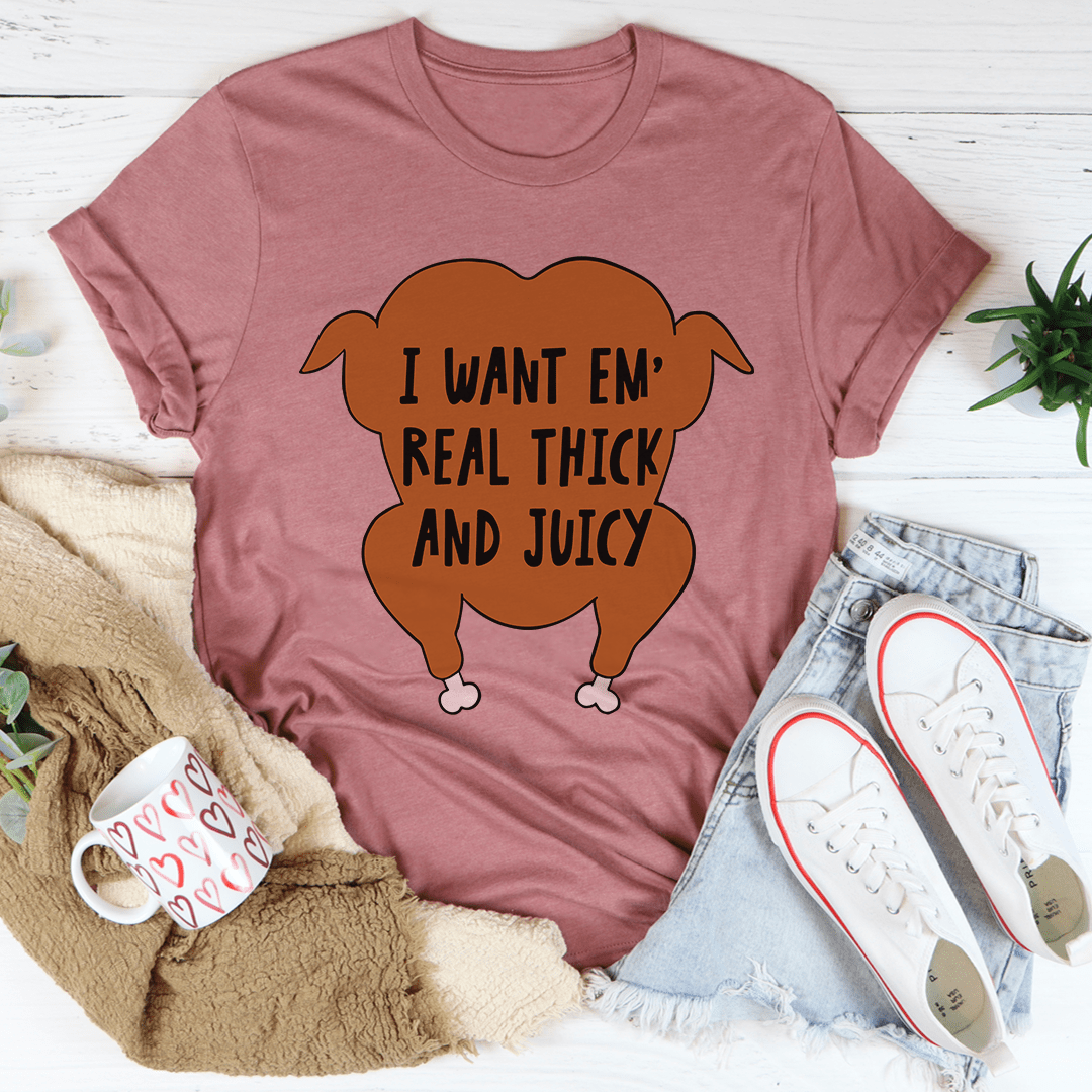 Mauve short-sleeve crewneck T-shirt with large chest cartoon text graphic