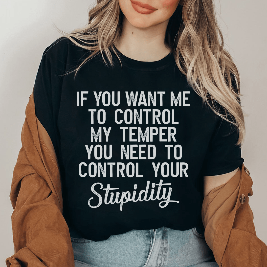 Black heather T-shirt with front typographic slogan graphic