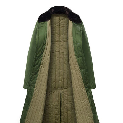 Retro Northeast Men's Winter Thick Long Trench Coat Jacket Military Coat