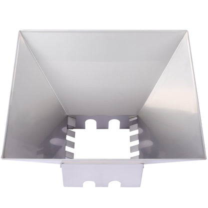 Stainless grinding hopper with internal crusher teeth for manual juicer grinder