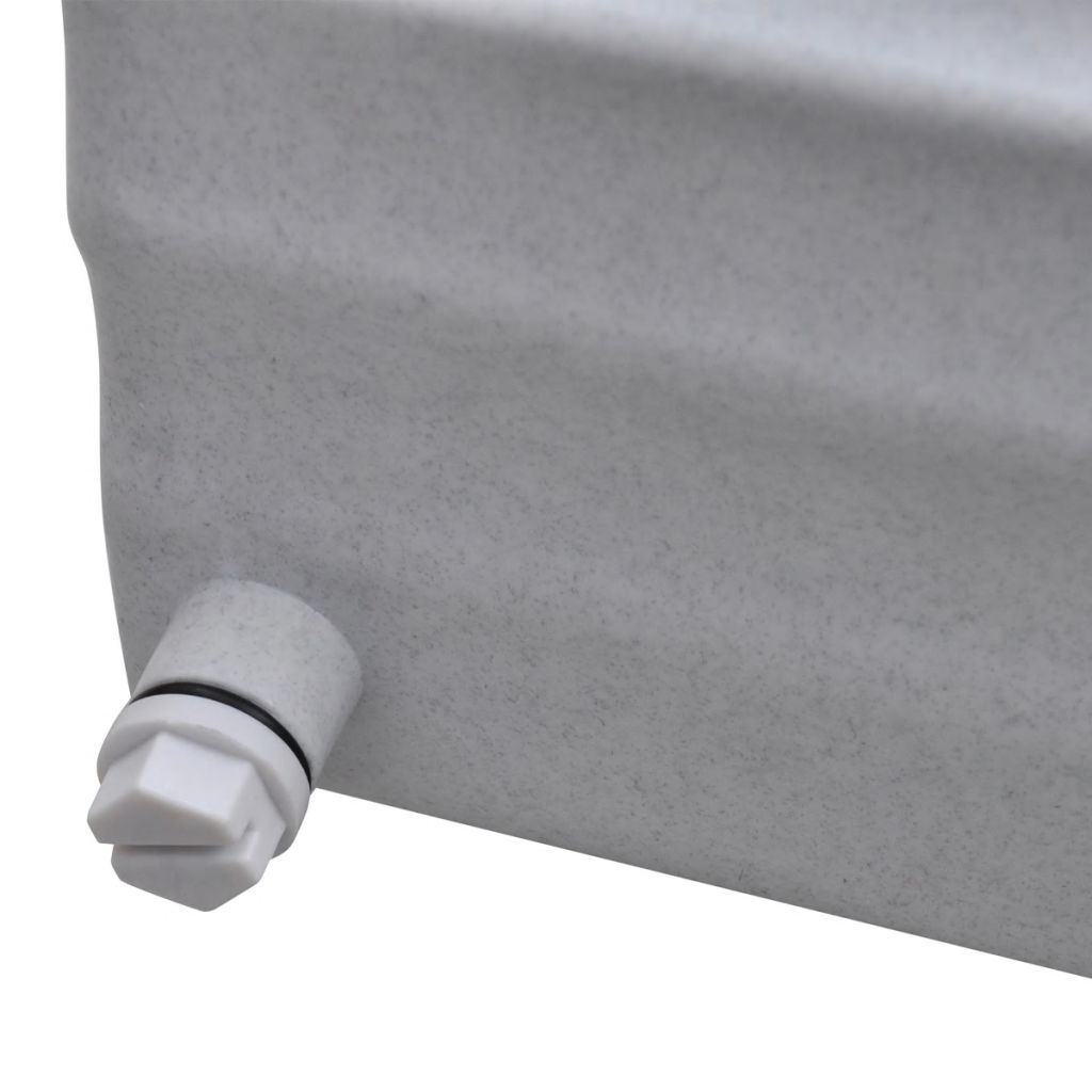 White waterfall pool fountain nozzle fitting with connector joint