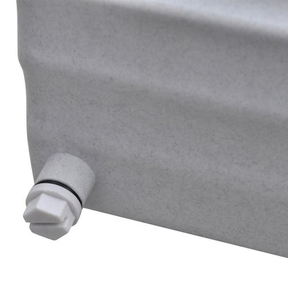 White waterfall pool fountain nozzle fitting with connector joint