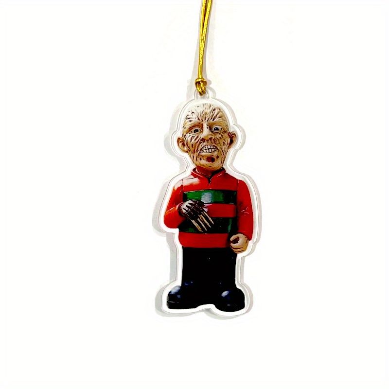 1pc Halloween Decor Horror Movie Character Sculpture Car Hanging Pendant Horror Decoration Funny Pendant Car Dwarf Pendant