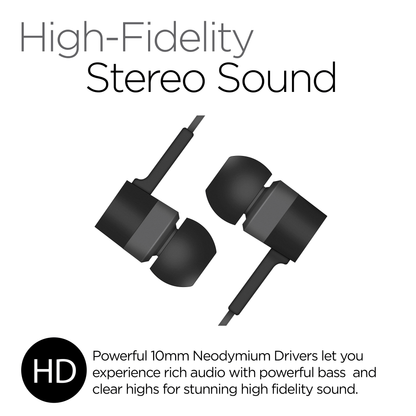 HyperGear Low Ryder Earphones w/Mic 3.5mm