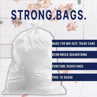 Boxs Of 100 Bags 30 Gallon White Disposable Large Trash Bags For Large Kitchen Trash Can, Hefty Ultra Strong 100 Count 113.5L Multipurpose Supplies For Industrial, Garden, Home,