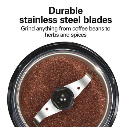 Coffee Grinder Black Electric Blade Grinder for Coffee Beans, Medium Grind, 12 Cup Capacity