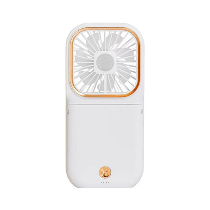 Newly Portable Hands Free Neck Multi-purpose 3 in1 Rechargeable Foldable Mini Cooler Folding Usb Electric Power Fans