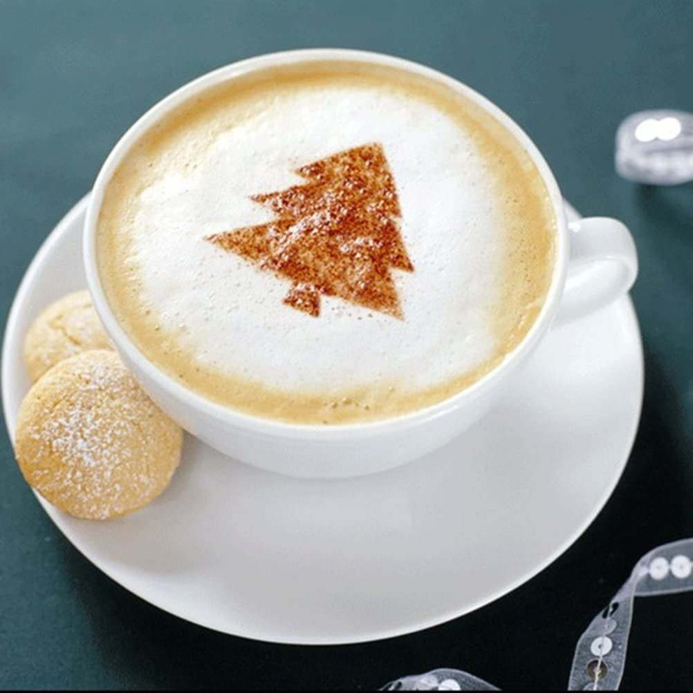 Cappuccino cup with brown foam triangle design