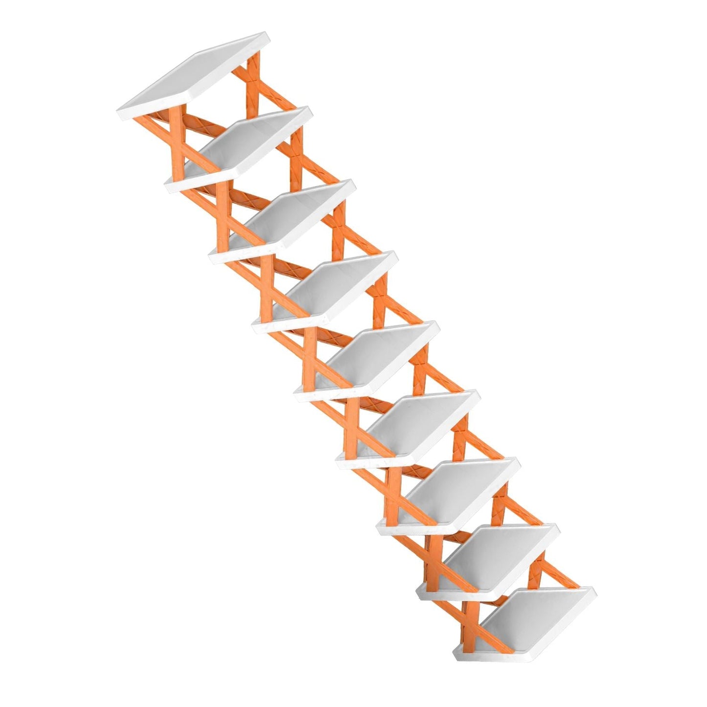 9Tier Narrow Entryway Shoe Rack Free Standing Vertical Shoe Organizer Plastic Shoes Storage Shelf Closet Hallway
