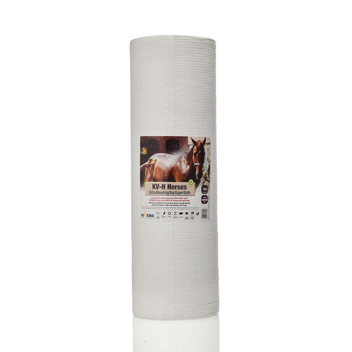 KIVEMA horses cloth towel roll, light gray fabric, tightly wrapped