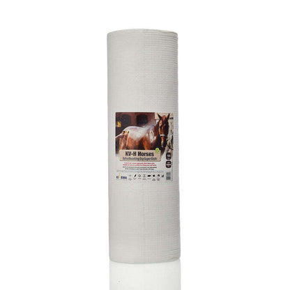 KIVEMA horses cloth towel roll, light gray fabric, tightly wrapped