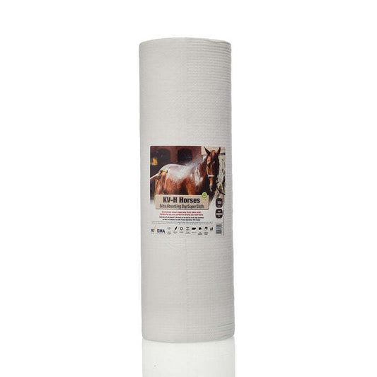 KIVEMA horses cloth towel roll, light gray fabric, tightly wrapped