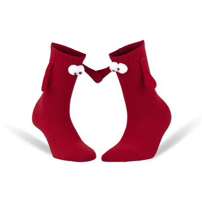 Couple Socks with Magnetic Hands 2 Pairs Magnetic Socks Funny Gifts For Valentines Day