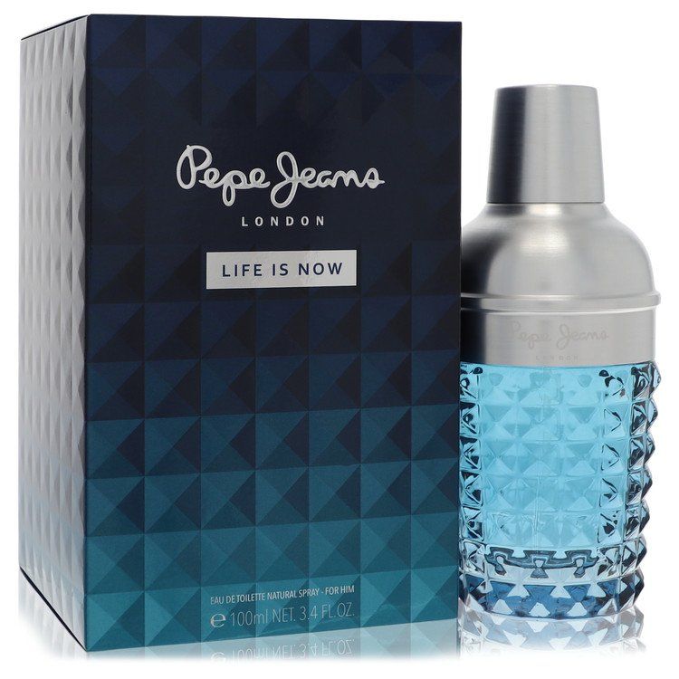 Pepe Jeans Life Is Now eau de toilette spray set with box and blue bottle
