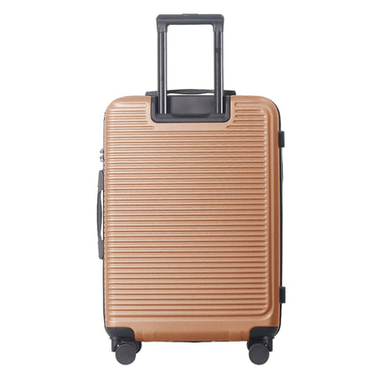 Luggage Sets ABS Hardshell 3pcs Luggage, Lightweight Durable Suitcase sets Spinner Wheels Suitcase with TSA Lock 20''24''28'' Available(Brown)