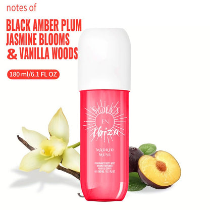 [SOLO EN IBIZA Mist] 4pcs Set SOLO EN IBIZA6.1fl.oz Long-Lasting Hair & Body Fragrance Misfor Women Perfect for Dating, Parties and GiftGiving