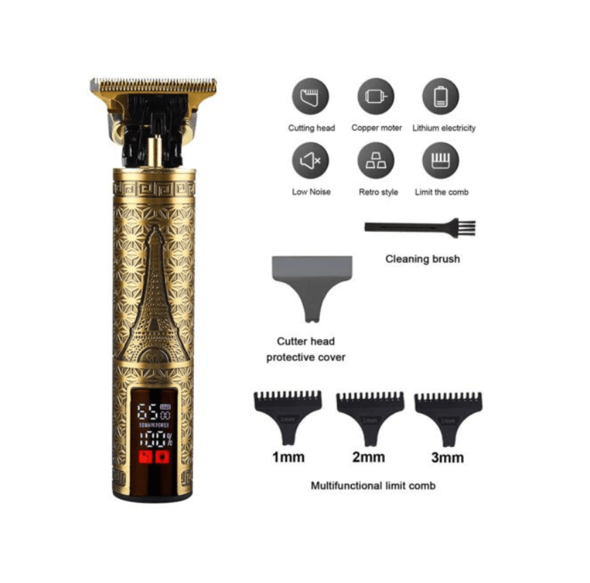 Professional Mens Hair Clippers Trimmer Machine Cordless Beard Electric Shaver