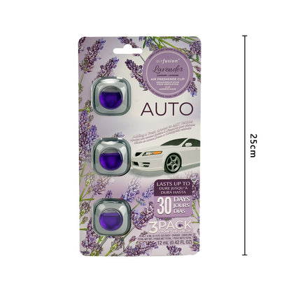 3 Pack Car Air Fresheners - Long Lasting Vent Clips For Men & Women, 3 Pack Up To 90 Days Fits All Car Refresher Odor Eliminator, New Car Scent Variety Pack