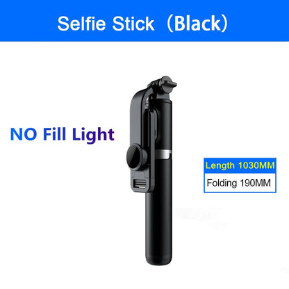 New Selfie Stick Bluetooth Wireless Remote Control Selfie With Fill Light Foldable Monopod Tripod for mobile Phone Holder