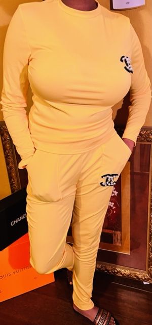 Two Pieces Set Sexy Outfits Long Sleeve & Long Pants Pullover Tracksuit With Pockets