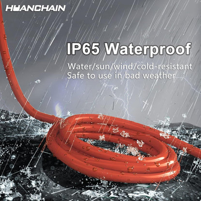 Indoor Outdoor Extension Cord 25 ft Waterproof, 16/3 Gauge Flexible Cold-Resistant Appliance Extension Cord Outside, 13A 1625W 16AWG SJTW, 3 Prong Electric Cable Orange, ETL