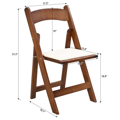 Upholstered folding chair, space saving, easy to carry, 4PCS, Dining room