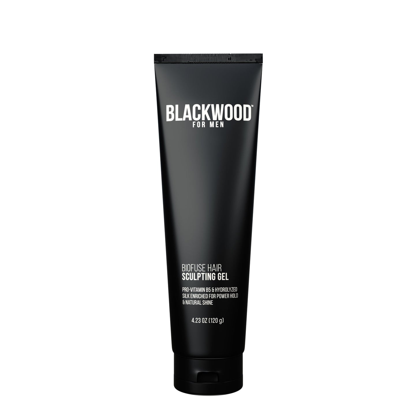 Blackwood hair sculpting gel tube, front label, 4.23 oz (120 g)