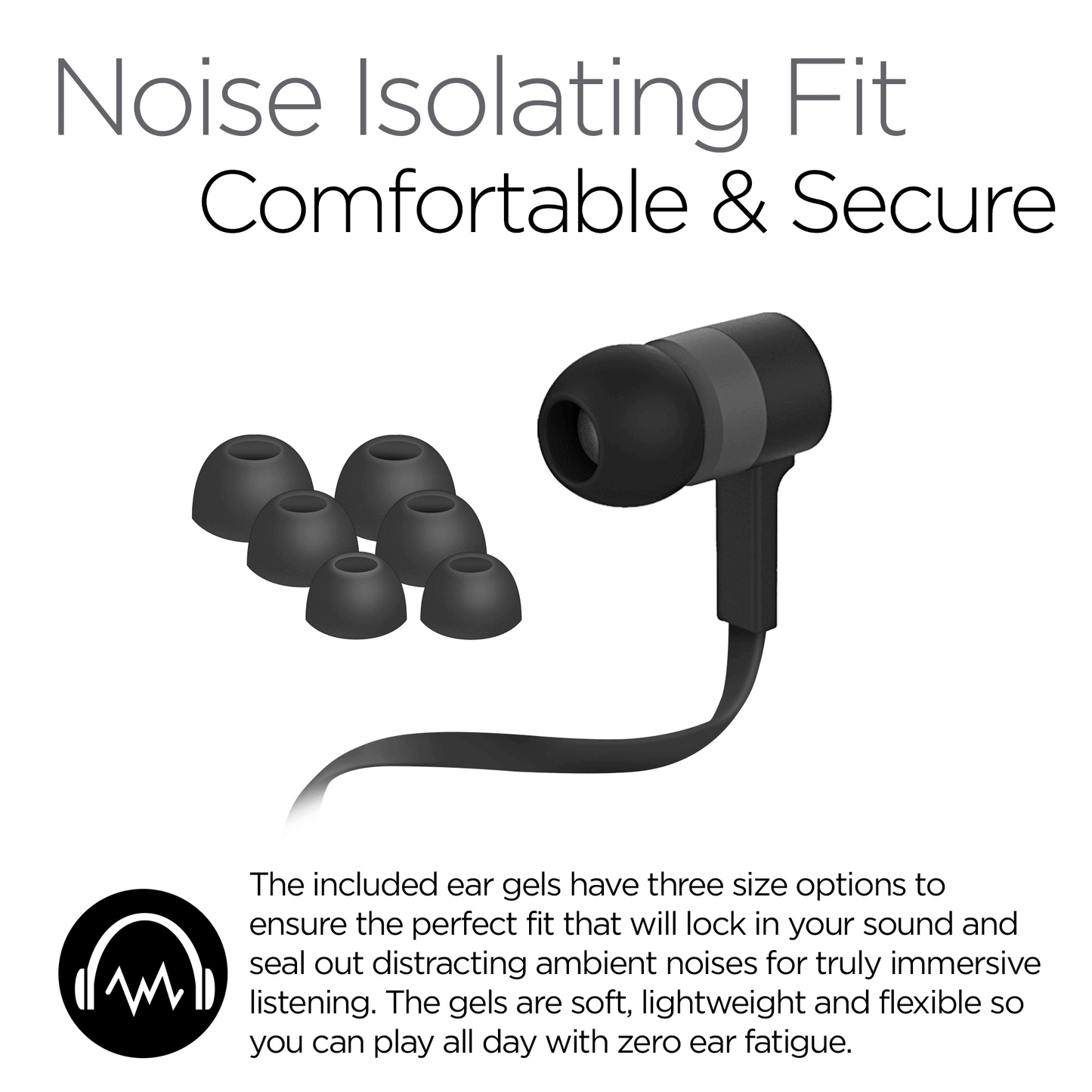 HyperGear Low Ryder Earphones w/Mic 3.5mm