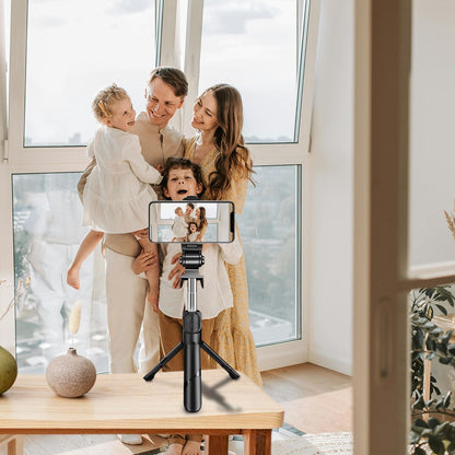 High Low  Retractable Selfie Tripod With Remote