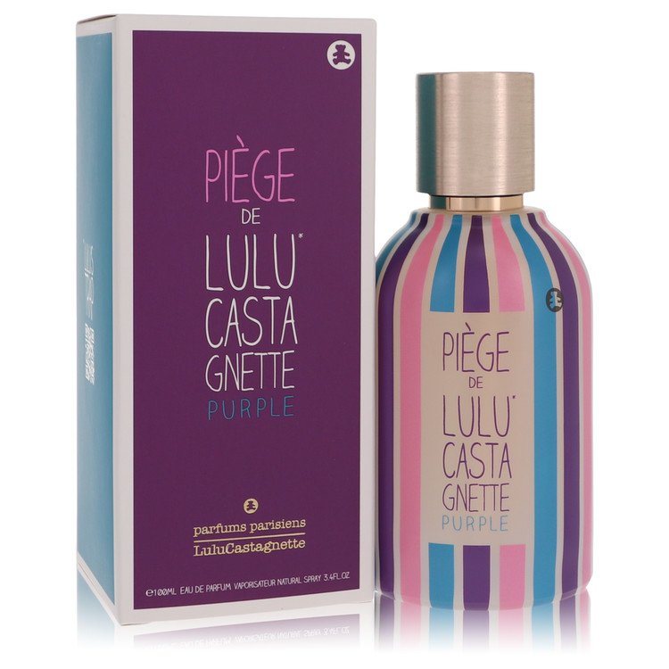 Lulu Castagnette eau de parfum spray, purple striped bottle with matching box