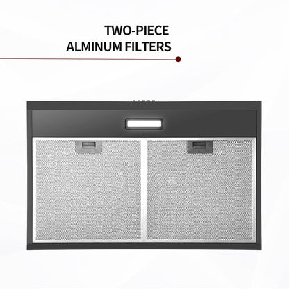 Stainless Steel Under Cabinet Range Hood Vent Cooking 230 CFM Kitchen 3 Speed cooker hood