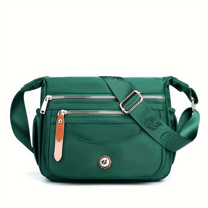 NICOLE & DORIS Women's Cross-body Bags Casual Shoulder Bag Multi Pocket Fashion Satchel Bag Nylon Side Bag