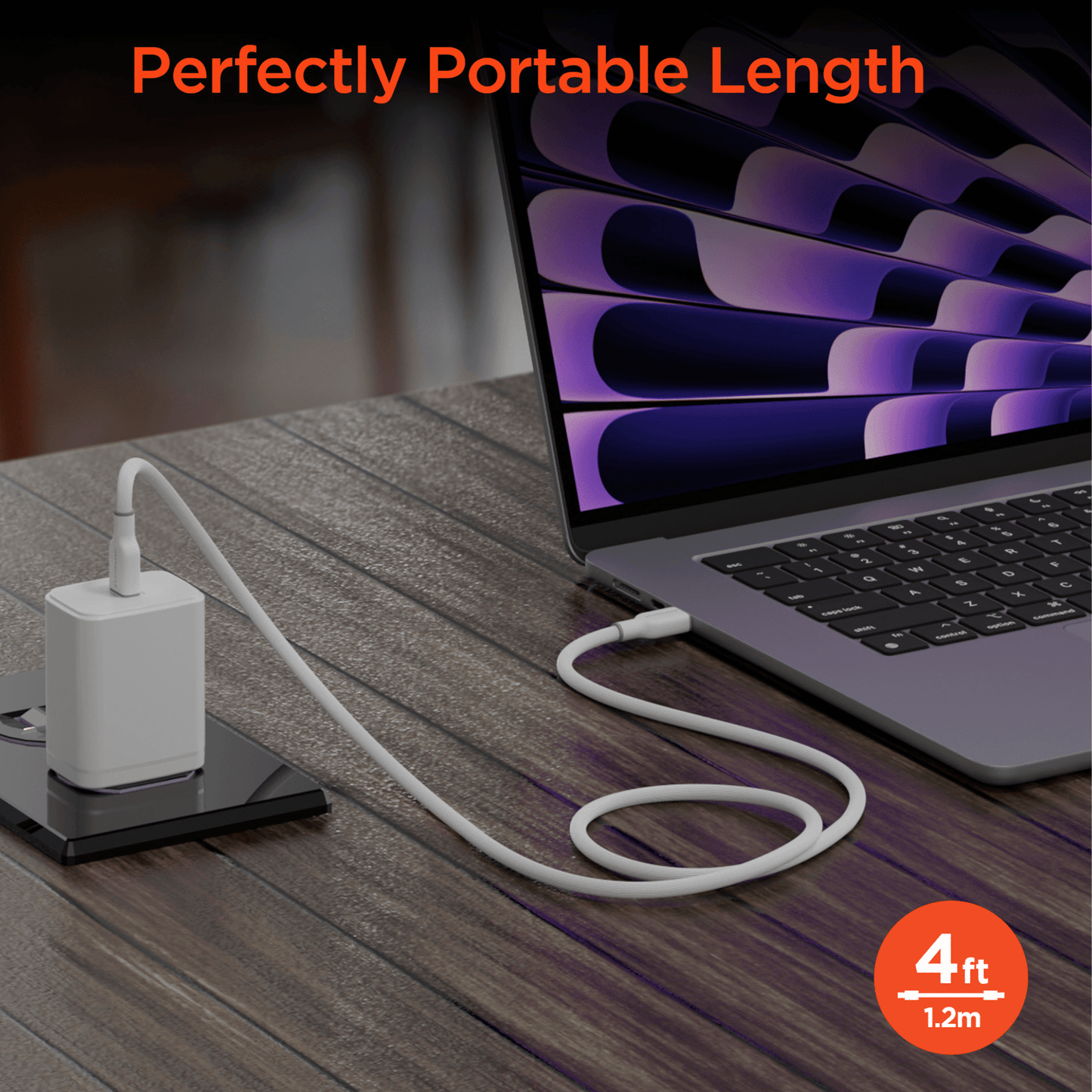 HyperGear Flexi PRO USB-C to USB-C Cable 4ft