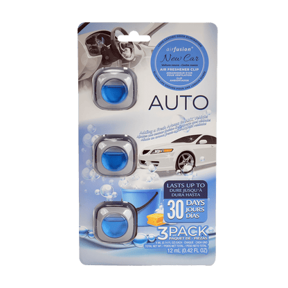 3 Pack Car Air Fresheners - Long Lasting Vent Clips For Men & Women, 3 Pack Up To 90 Days Fits All Car Refresher Odor Eliminator, New Car Scent Variety Pack